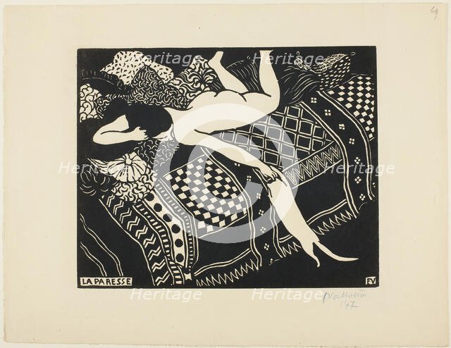 Laziness, 1896. Creator: Félix Vallotton.