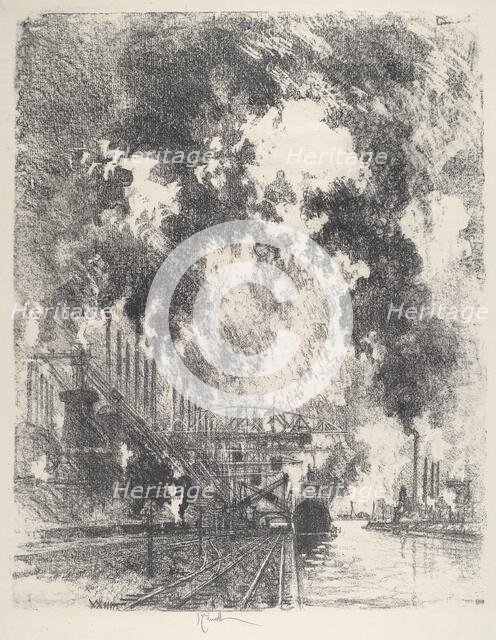 Unloading Ore, 1917. Creator: Joseph Pennell.