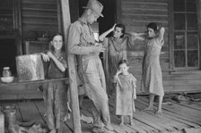 Floyd Burroughs and Tengle children, Hale County, Alabama, 1936. Creator: Walker Evans.