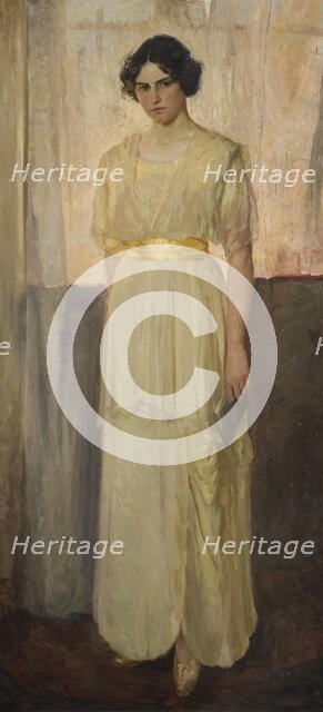 Portrait of the artist Astrid Setterwall Ångström (1895-1982), 1914. Creator: Gerda Roosval-Kallstenius.