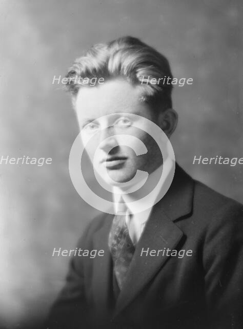Roderick Morgan, portrait photograph, 1918 Feb. 17. Creator: Arnold Genthe.