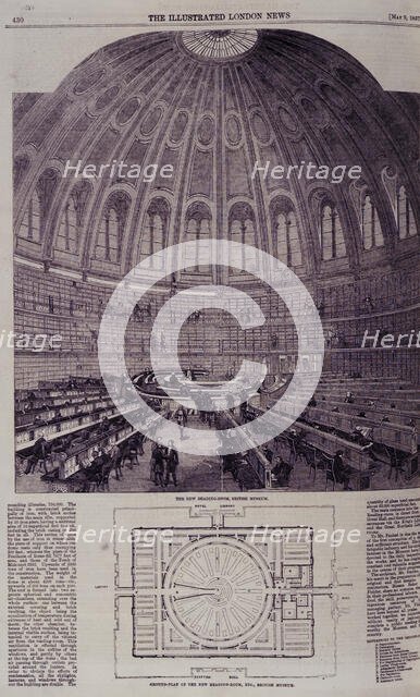 The new Reading Room, British Museum, 1857. Creator: Unknown.