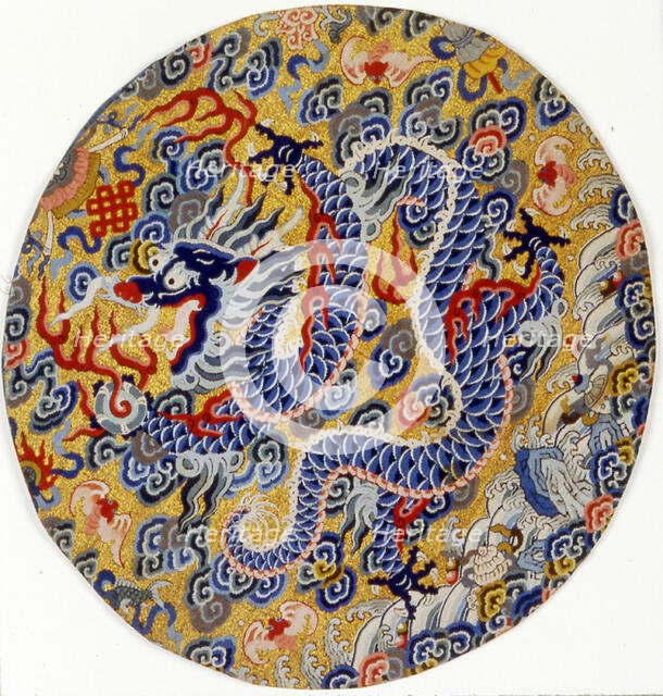 Man's Rank Badge, China, Qing dynasty (1644-1911), 1860/89. Creator: Unknown.