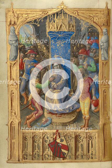Mocking of Christ; Poncher Hours, about 1500. Creator: Master of Cardinal Bourbon.
