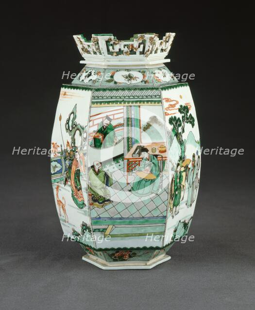 Hexagonal Lantern, Kangxi period, 1662/1722. Creator: Unknown.