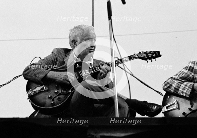 Herb Ellis, Knebworth Jazz Festival, Herts, July 1982. Artist: Brian O'Connor.
