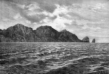 Cape Pillar, Tasman Peninsula, 1895.Artist: Barbant