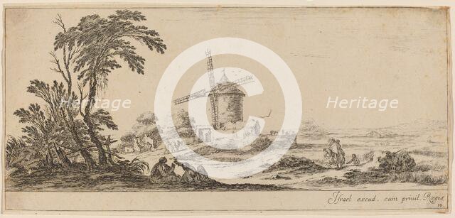 Landscape with Windmill, in or before 1647. Creator: Stefano della Bella.