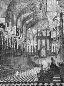 'St. George's Chapel, Windsor', 1845. Artist: John Jackson.