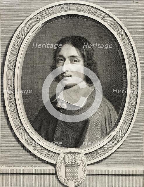 Pierre de Cambout, Cardinal de Coislin, 1666. Creator: Robert Nanteuil.