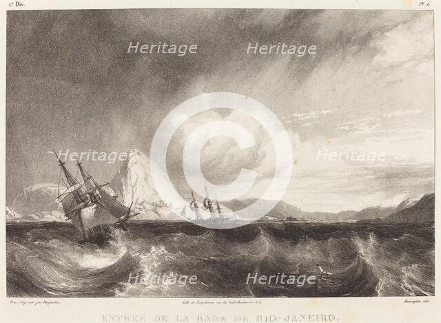 Entree de la rade de Rio-Janeiro, 1827. Creator: Richard Parkes Bonington.