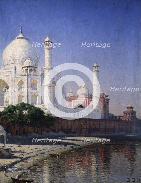 The Taj Mahal at Agra. Artist: Vereshchagin, Vasili Vasilyevich (1842-1904)