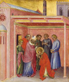 Departure from Bishop Julian, c1390. Creator: Martino di Bartolomeo di Biagio.
