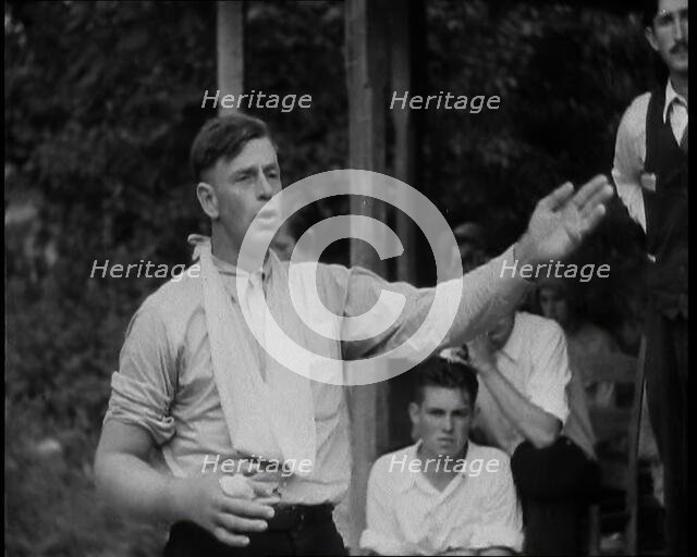 Preacher, Albert Teaster Delivering a Sermon, 1930s. Creator: British Pathe Ltd.