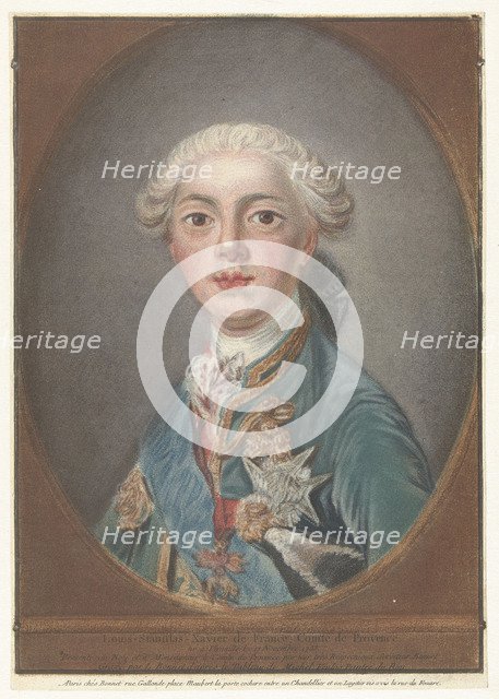 Louis Stanislas Xavier (1755-1824), Count of Provence, 1772.