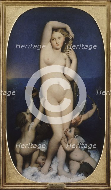 Venus Anadyomene. Artist: Ingres, Jean Auguste Dominique (1780-1867)