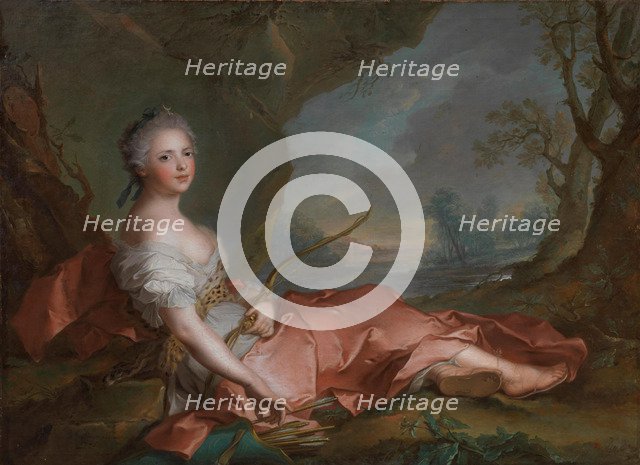 Princess Marie Adélaïde of France (1732-1800) as Diana, 1745.