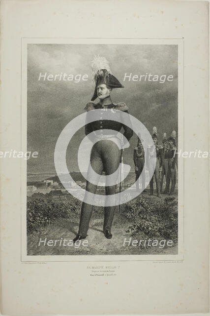 His Majesty Nicolas I, Emperor of all Russia, Camp Vosnessensk, October 6, 1837, 1842–45. Creator: Auguste Raffet.