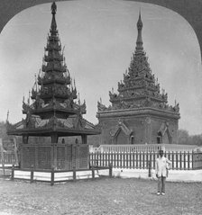 King Mindon's Tomb, Royal Palace, Mandalay, Burma, 1908. Artist: Stereo Travel Co