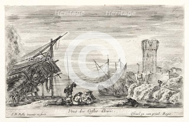 View of the Italian Coast. Creator: Stefano Della Bella (Italian, 1610-1664).