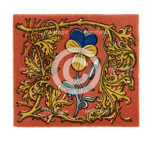 Initial letter 'D', second half of the fifteenth century, (1843).Artist: Henry Shaw