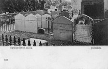 Grave of the poet William Wordsworth, Grasmere, Westmorland, 20th century. Artist: Unknown