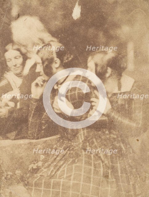 John Henning with Group of Ladies, 1843-47. Creators: David Octavius Hill, Robert Adamson, Hill & Adamson.