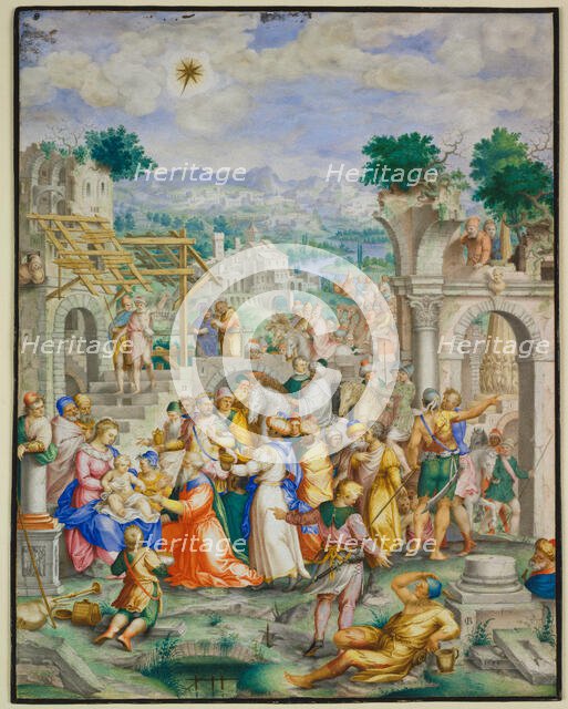 Adoration of the kings, 1584. Creator: Giovanni Battista Castello.