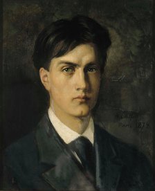 Self-Portrait, 1874. Creator: Edelfelt, Albert Gustaf Aristides (1854-1905).