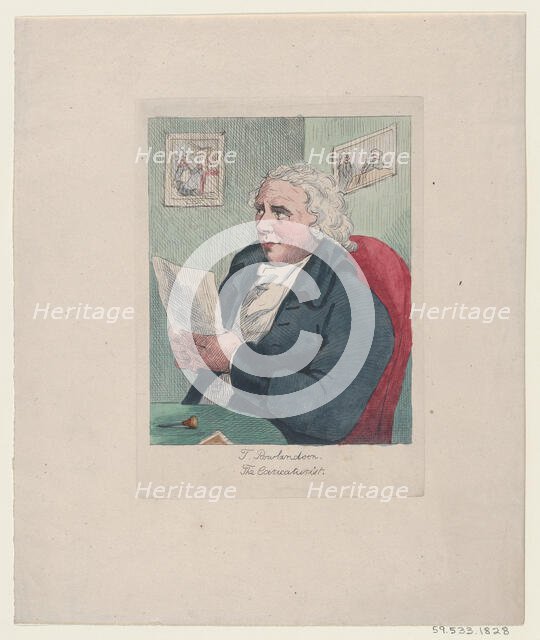 T. Rowlandson. The Caricaturist, ca. 1900., ca. 1900. Creator: Anon.