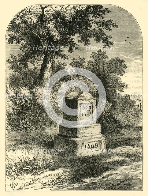 'Whittington's Stone in 1820', (c1876). Creator: Unknown.