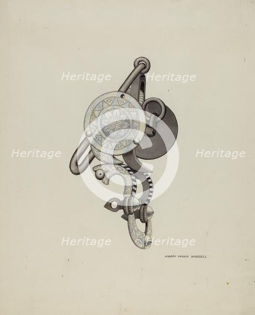Ring Bit, c. 1936. Creator: Harry Mann Waddell.