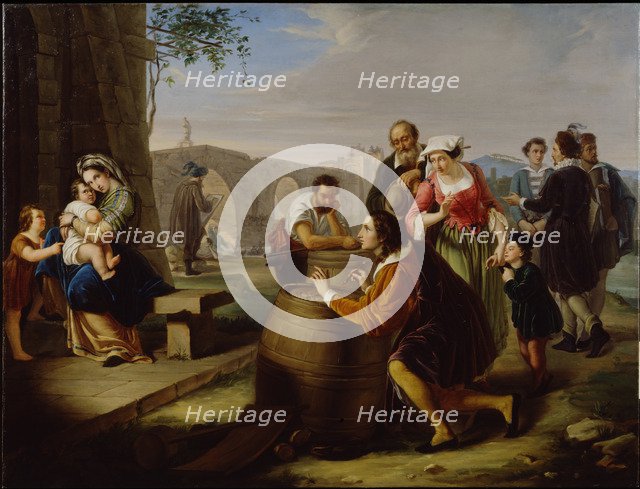 Raphael Painting The Madonna of The Chair, 1849.