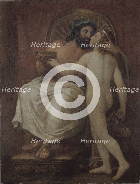 Jupiter Kissing Ganymede. Artist: Mengs, Anton Raphael (1728-1779)