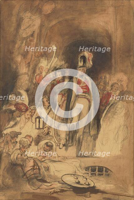 Study for 'Sir David Baird Discovering the Body of Tipu Sahib', about 1834-1836. Creator: David Wilkie.