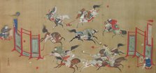 Tartars Playing Polo, early 18th century. Creator: Kano Eisen'in Furunobu.