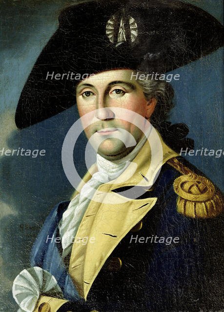 Portrait of George Washington in the Uniform of an American General, Between 1775 and 1780. Creator: King, Samuel (1748-1819).