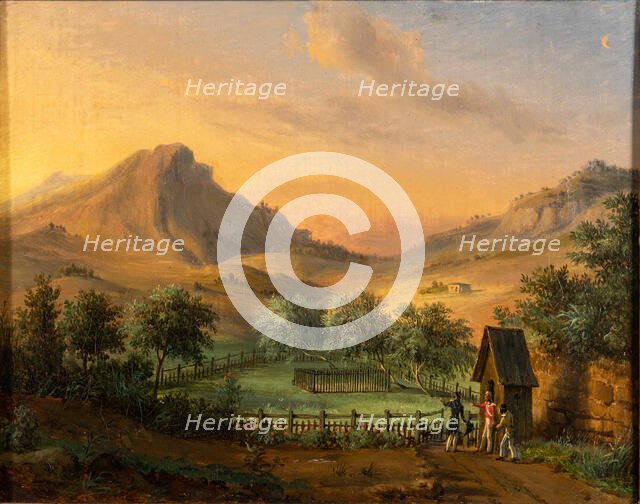 Napoleon's tomb on St Helena Island in Geranium valley. Creator: Ricois, François Edme (1795-1881).