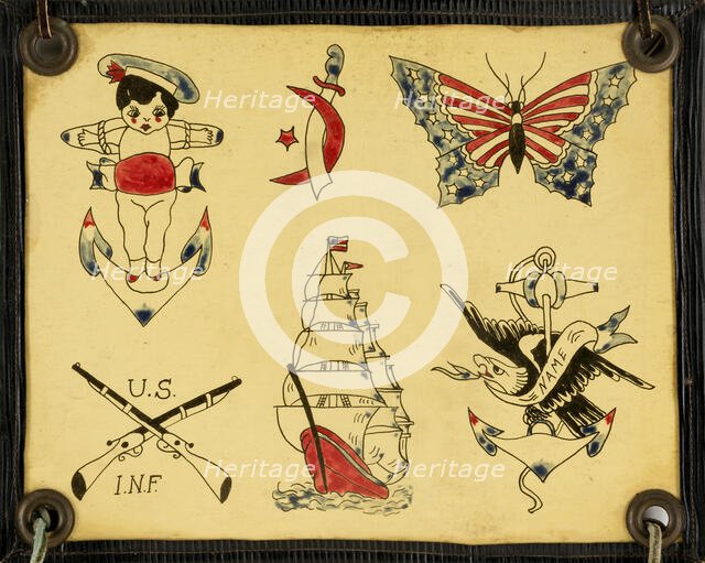 Tattoo Flash, 20th century. Creator: Unknown.