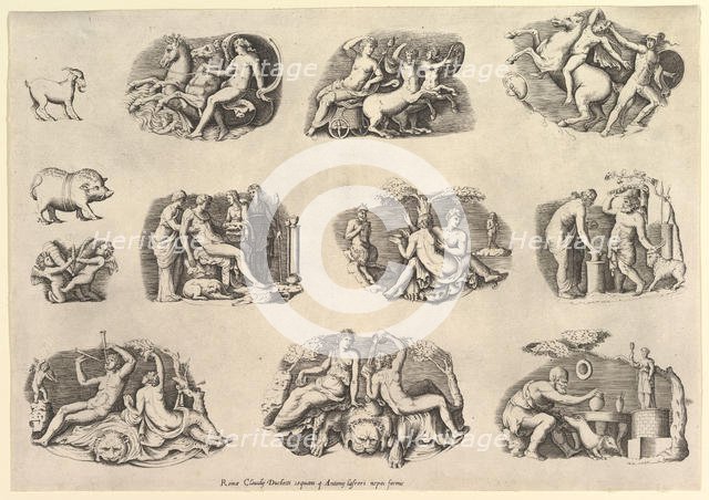 Speculum Romanae Magnificentiae: Subjects after Antiqu..., executed ca. 1550-77, printed after 1577. Creator: Unknown.