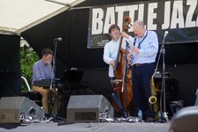 Alan Barnes Trio, Battle Jazz Weekend, Battle, East Sussex, 24 July 2022. Creator: Brian O'Connor.