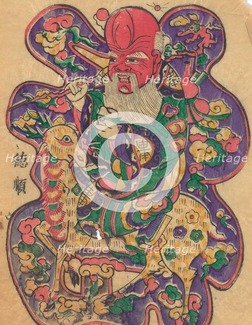 One hundred thirty-five woodblock prints including New Year's pictures (nianh..., 19th-20th century. Creator: Unknown.