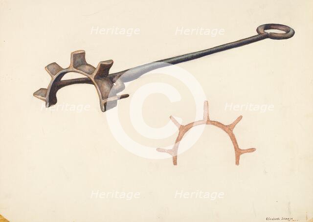 Branding Iron, c. 1942. Creator: Elizabeth Johnson.