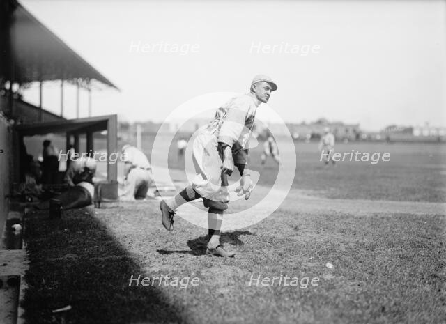 Thomas "Buck" O'Brien, Boston Al (Baseball), 1913. Creator: Harris & Ewing.