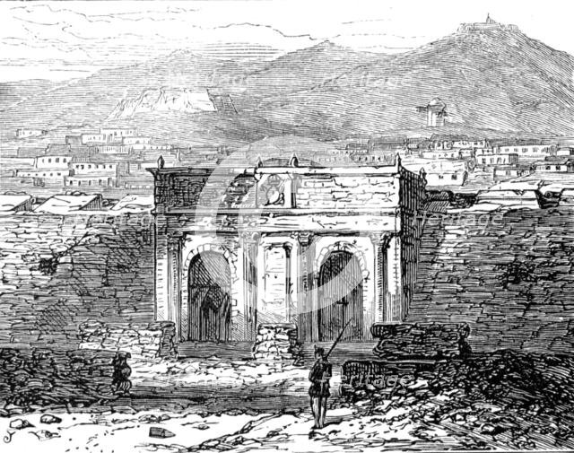 Sketches at Cartagena after the Siege: Madrid Gate, 1874. Creator: Unknown.