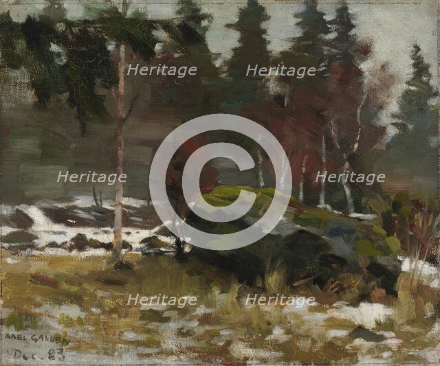 Early Spring, 1883. Creator: Akseli Gallen-Kallela.