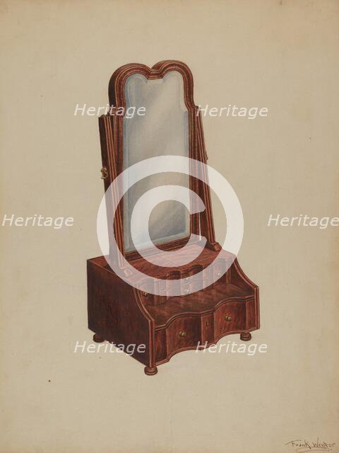 Dressing Mirror, c. 1938. Creator: Frank Wenger.