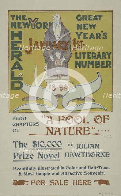 The New York Sunday herald. January 1st 1896., c1896. Creator: Charles Hubbard Wright.