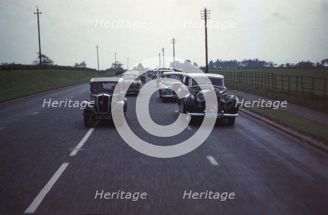 Silver Ghost Rolls Royce at Rally, Cheshire, England, c1960. Artist: CM Dixon.