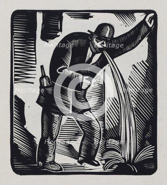 From the series "Wine, women and cards", 1920. Creator: Vasyl' Masyutin.